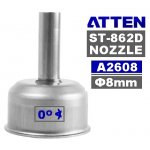 ATTEN A2608 NOZZLE ST-862D ισια μύτη 8mm επαγγελματικού σταθμού ζεστου αέρα